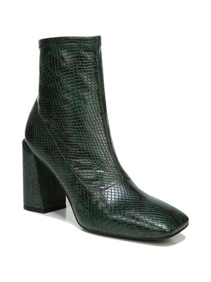 

FRANCO SARTO Женские черные эластичные удобные ботильоны Harmond на блочном каблуке с застежкой-молнией, размер 6 м, Черный, H4120S2