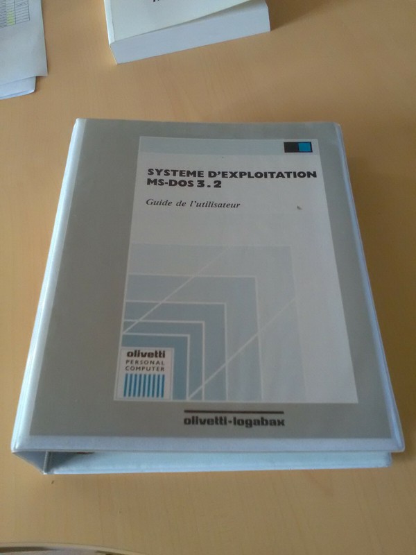 Guide Utilisateur Manuel Olivetti Logabax Ms-Dos 3.2 Dos Pc Ordinateur RÃ©Tro
