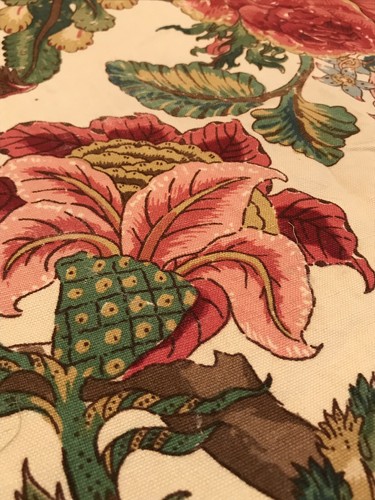 Exqusite Vinage Floral Cotton Screenprint Remnant Lot