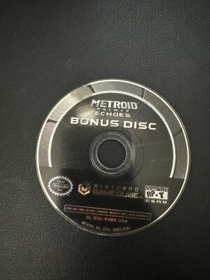 Metroid Prime 2: Echoes GameCube Bonus Disc Only Promo Nintendo