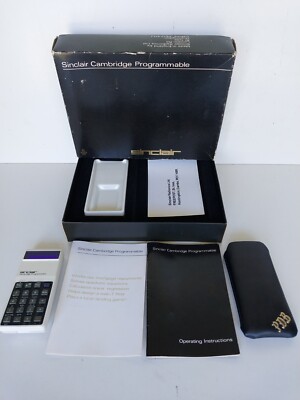 Vintage Sinclair Cambridge Programmable Scientific Calculator 1977