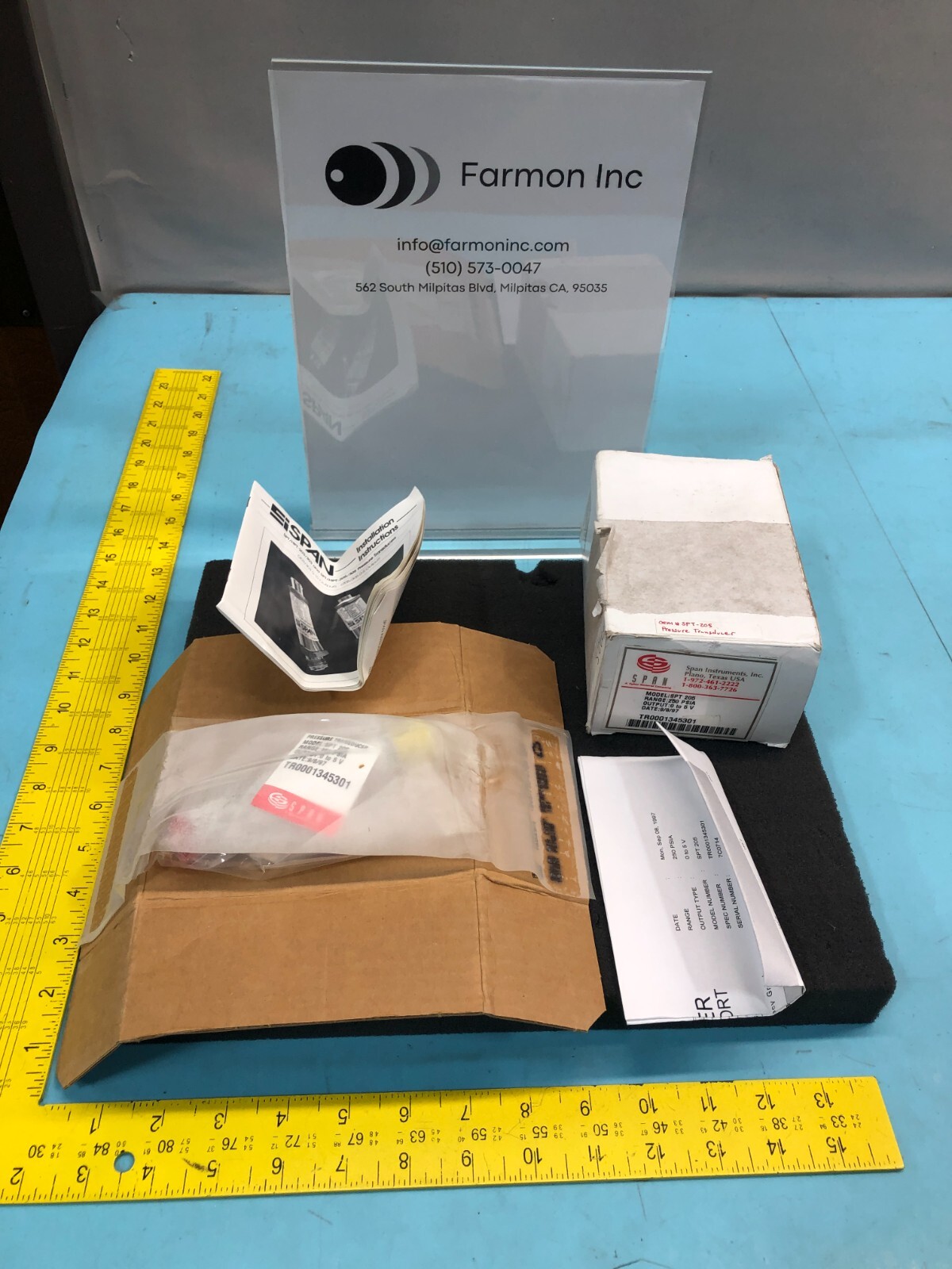 Span SPT 205 Pressure Transducer, 250 PSIA, 0 To 5V, 177344