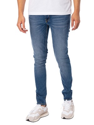 Мужские джинсы скинни Jack & Jones Liam Original 031, синие