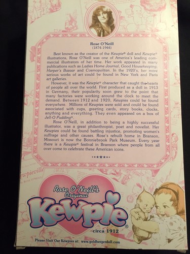 Vintage Goldberger KEWPIE Vinyl Doll Sugar Plum Fairy  NIB