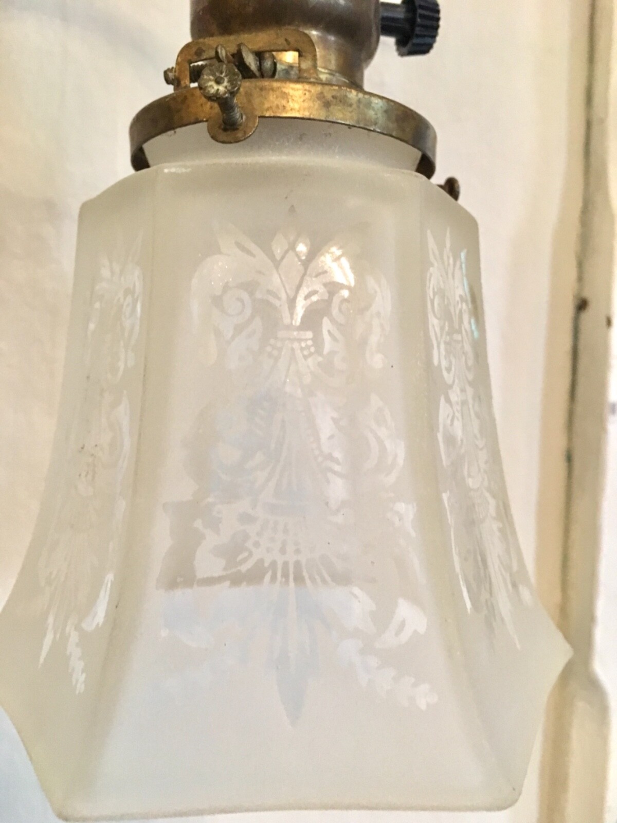 Sensational Vtg Antique Restored Art Deco 1910s Ceiling Light Fixture Chandelier