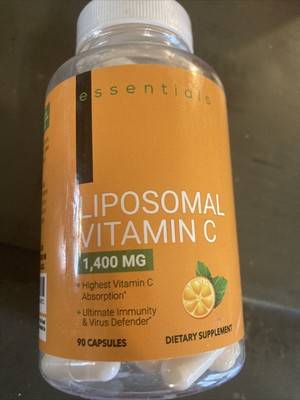 Essentials Liposomal Vitamin C 1400mg, 90 Capsules - High Absorption Ascorbic Ac