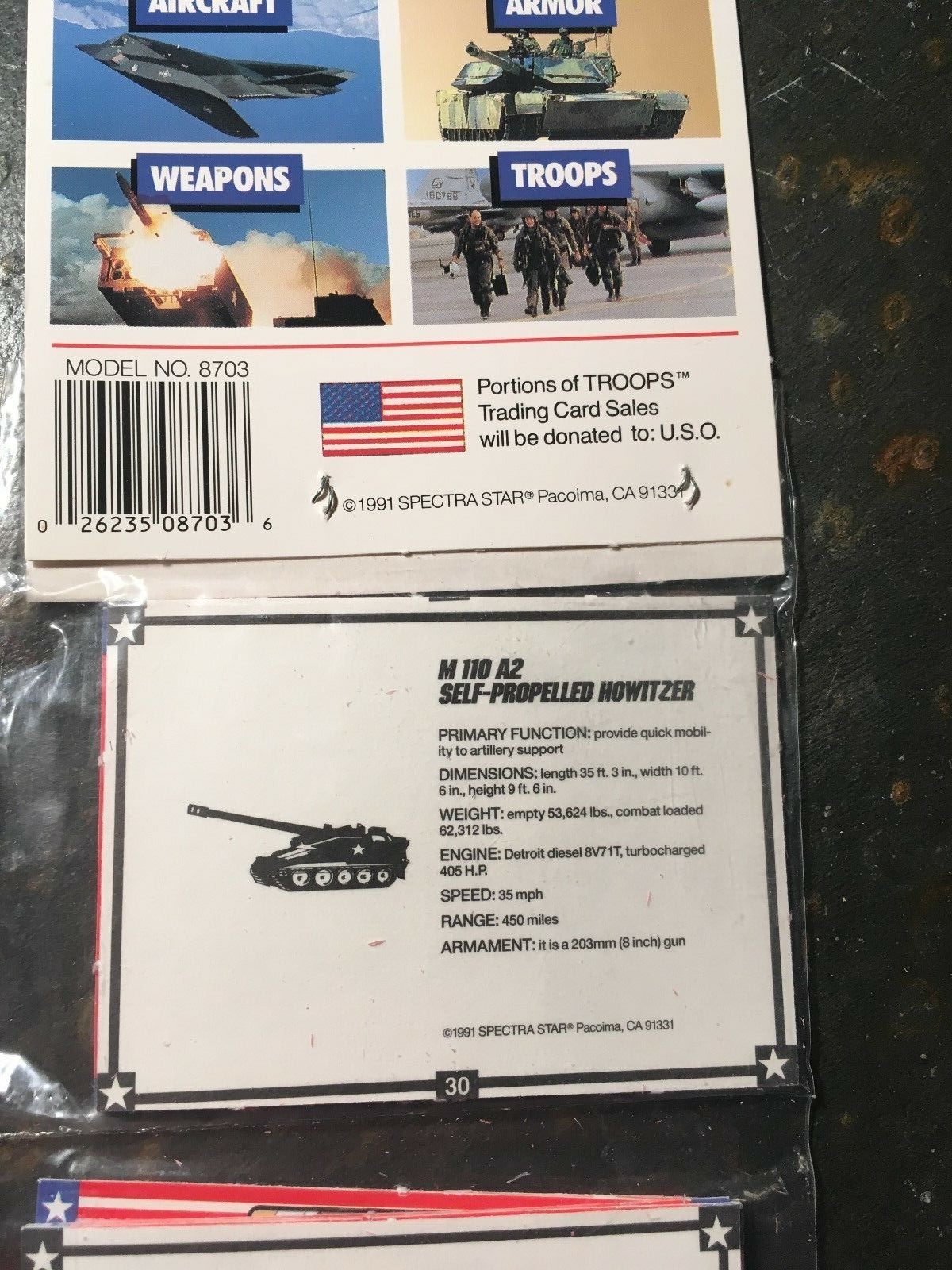 Desert Storm Trading Cards Sealed 8703 Series 1