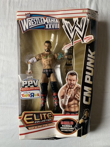 CM Punk WWE PPV XXVIII Elite Series TRU Toys R Us WrestleMania 28 Figure READ
