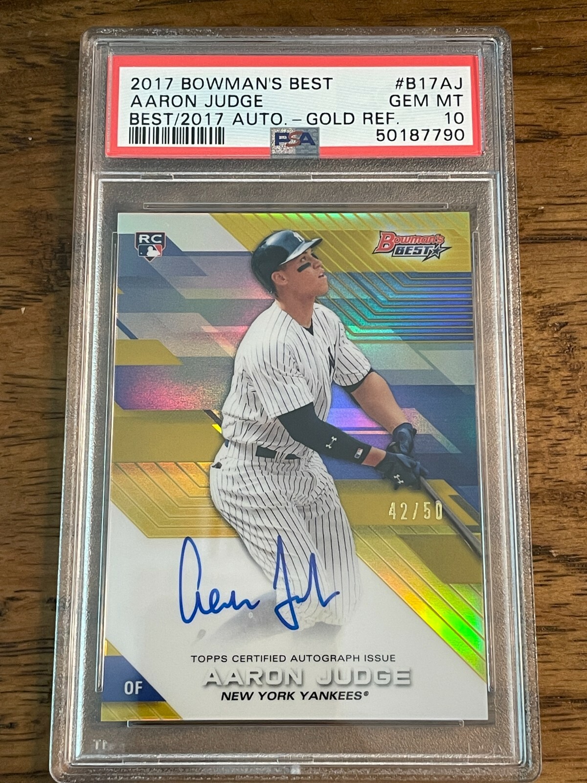 Andrew Benintendi ルーキー直書き直筆サインカード99枚限定！