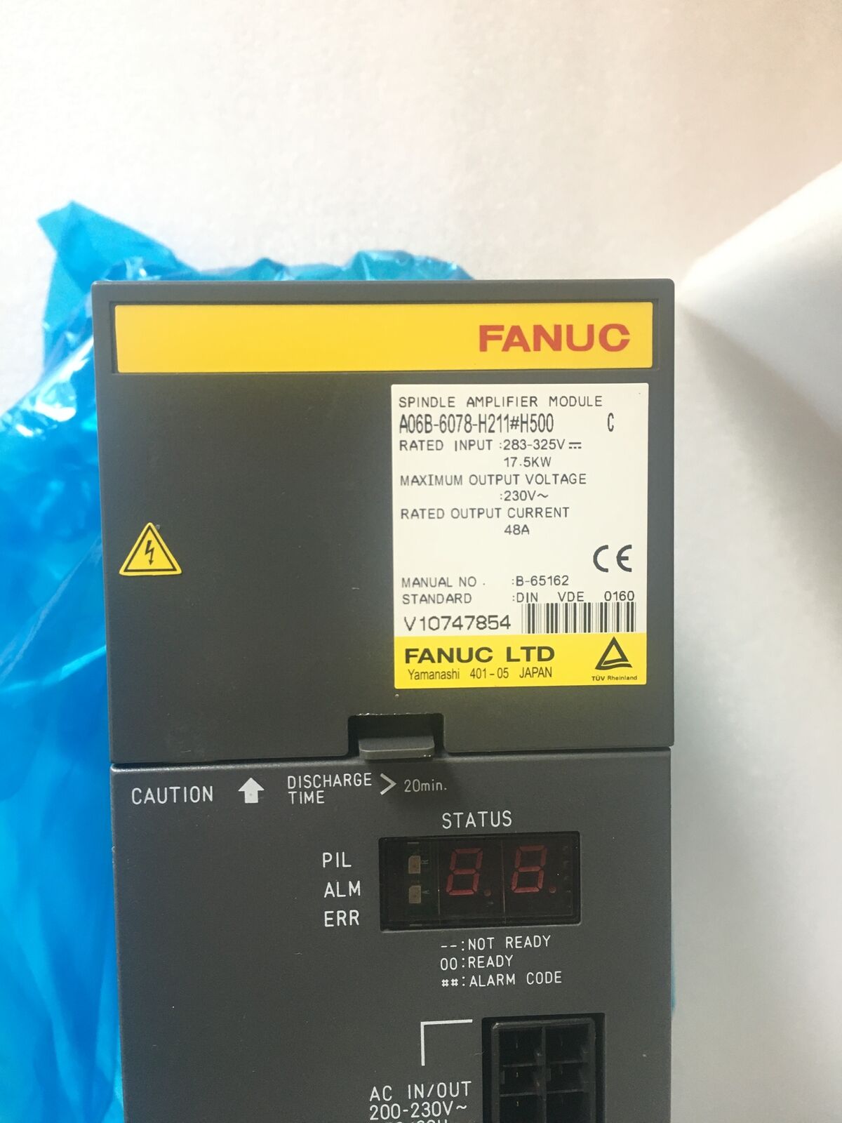 1PCS FANUC Spindle Amplifier A06B-6078-H211#H500 Brand New 1PCS FANUC Spindle Amplifier A06B-6078-H211#H500 Brand New