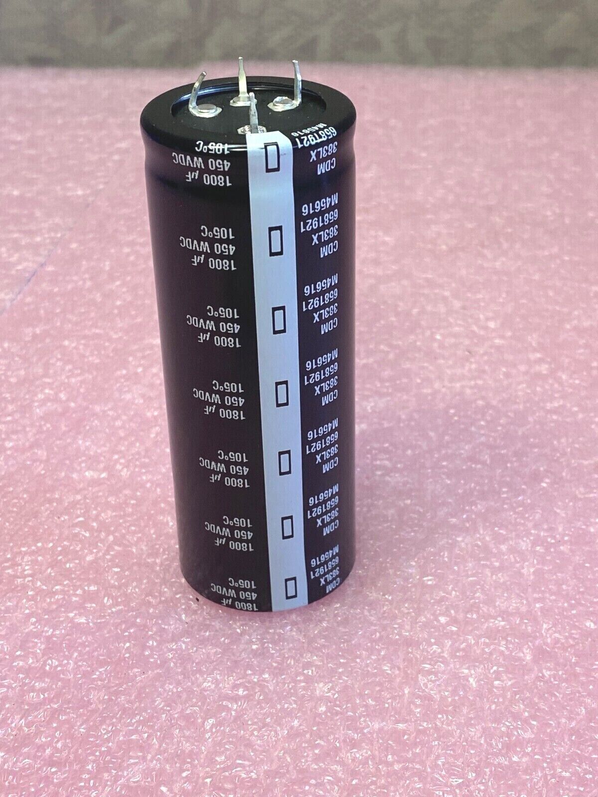 CDM electrolytic SNAP ON 383LX 1,800UF 450WVDC 4 PIN