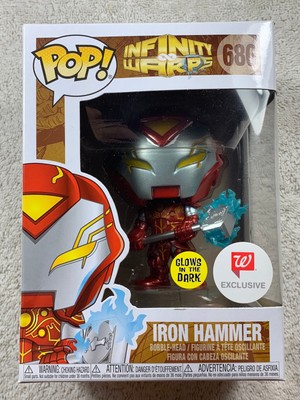 READ! Funko Pop! Marvel #680 Iron Hammer GITD Walgreens Exclusive Infinity Warps