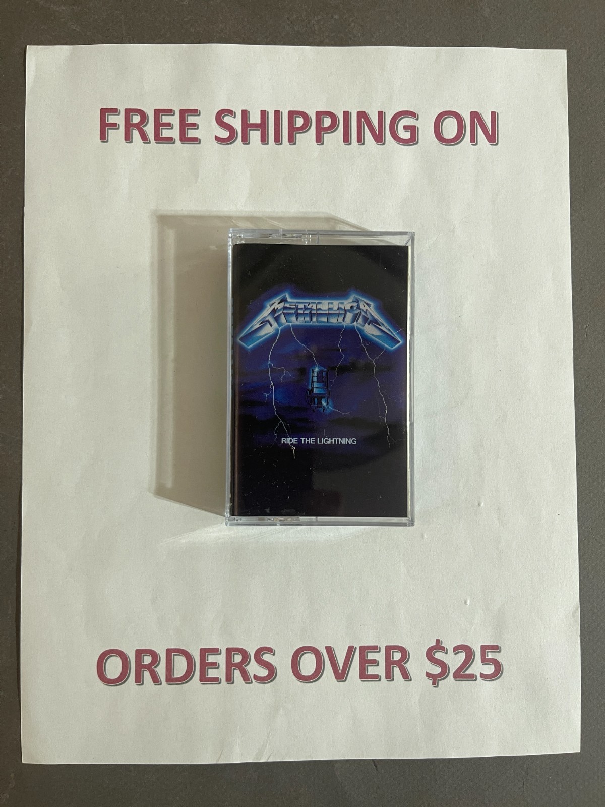 Language:METALLICA RIDE THE LIGHTNING:$1 and UP 80s 90s METAL Buy $25 get free shipping CASSETTE TAPES BUILD YOUR LOT