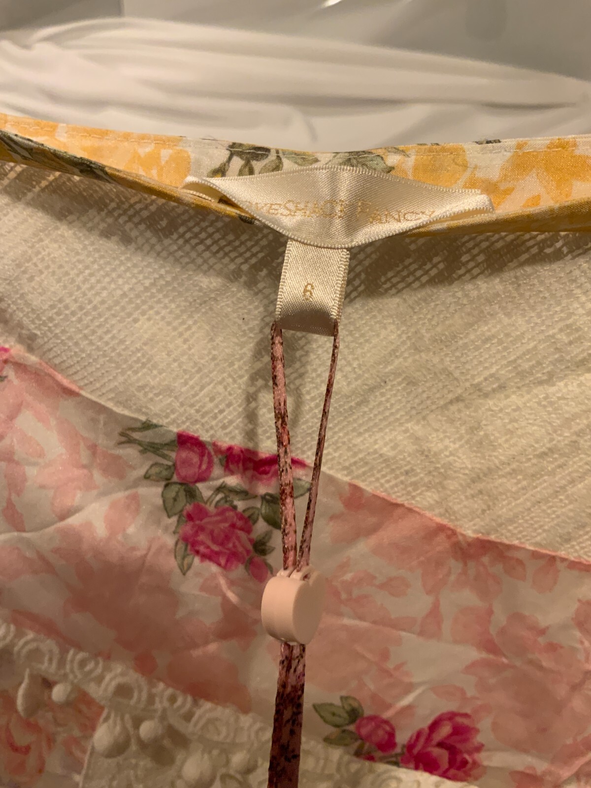 Pre-owned Loveshackfancy Women's Obelia Skirt, Style Ls503-1404, Size 6, Rainbow Cloud