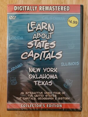 *BRAND NEW DVD* LEARN ABOUT STATES CAPITALS Educational Movie, Distance Learning