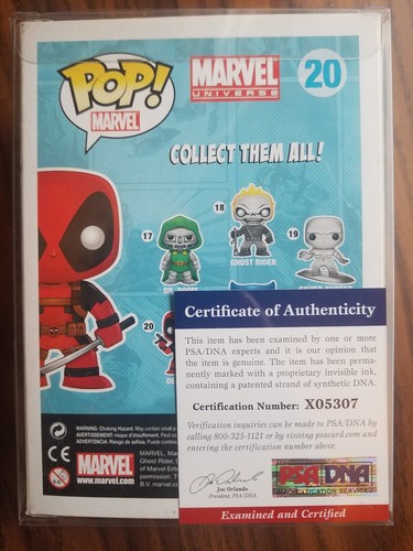 Stan Lee Signed X-force Deadpool Pop PSA/DNA certified w/case Marvel Hot Topic