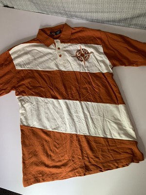 Evolution by Design Men s Polo orange/cream NWOT shirt, Size: XL