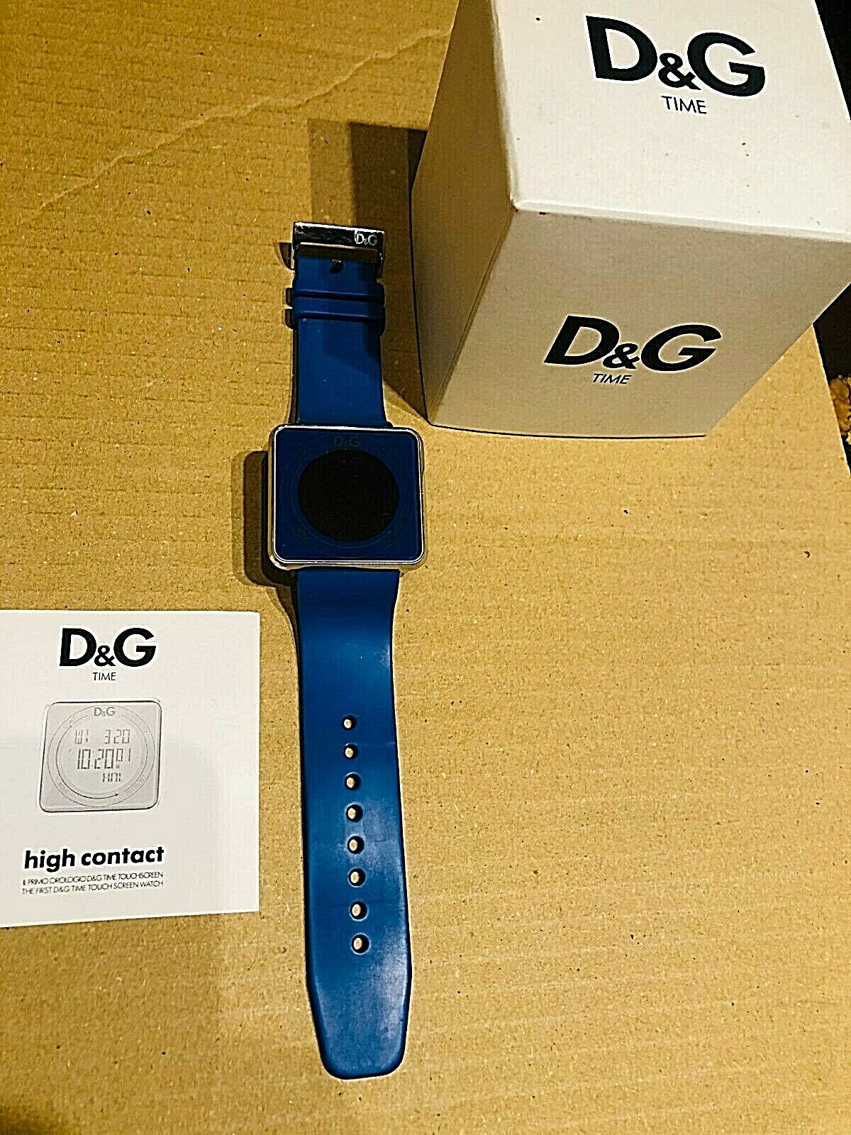 OROLOGIO DA POLSO D\u0026G DOLCE E GABBANA UNISEX DIGITAL TOUCH QUARZO CINTURIN  GOMMA | eBay