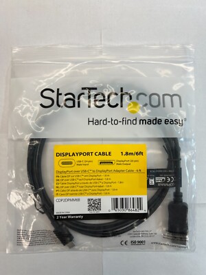 Startech.com USB-C to DisplayPort Adapter Cable CDP2DPMM6B