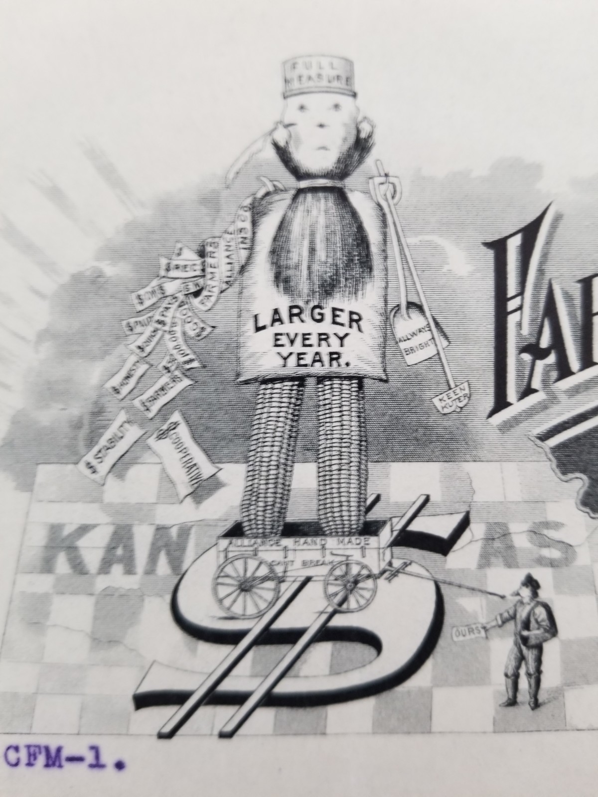 Vintage 1904 Billhead Farmers Alliance Insurance Company FANTASTIC illustration!