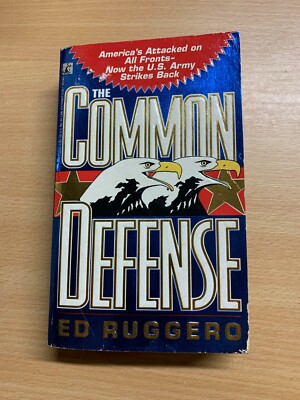 1992 Ed Ruggero "Comunes Defense" Militar Fiction USA Libro de Bolsillo (P3)