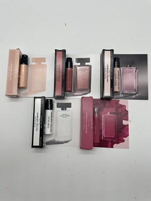 Narciso Rodriguez For Her 5PC Sample Set (MUSC NUDE,MUSC ROSE NOIR,MUSC NOIR,
