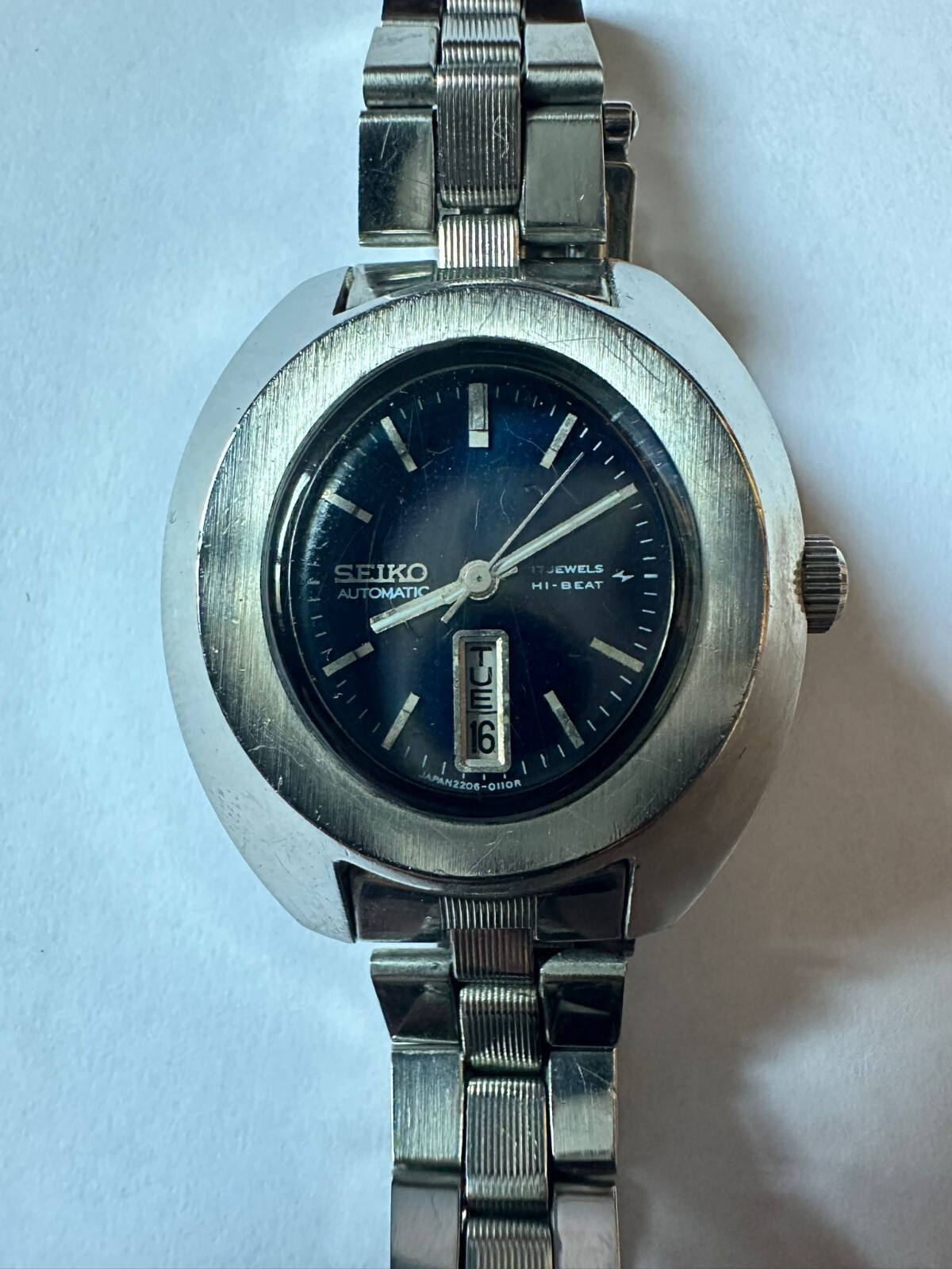 SEIKO 自動巻き HI BEAT 17jewels A1881 Vintage Seiko hi Beat gold womens watch Automatic Movement
