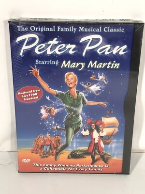 Peter Pan DVD TV Mastered From Live 1960 Broadcast Mary Martin New