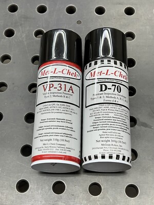 Met-L-Chek Dye Penetrant Crack Detection (VP-31A Penetrant & D-70 Developer)