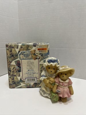 Vtg Cherished Teddies Clarissa & Ashylynn Every Journey Figurine 601578, 1999