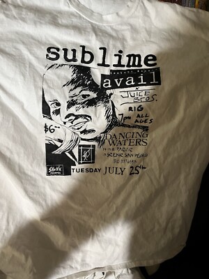Sublime shirt 2xl worn once Juice Bros Avail Skunk Records