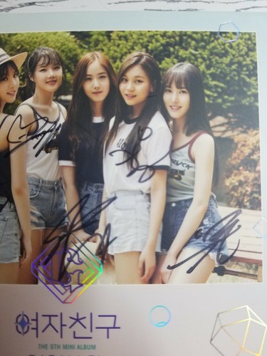 GFRIEND 5TH Mini Album PARALLEL Signed Autographed By All MEMBERS + 2 Photocards