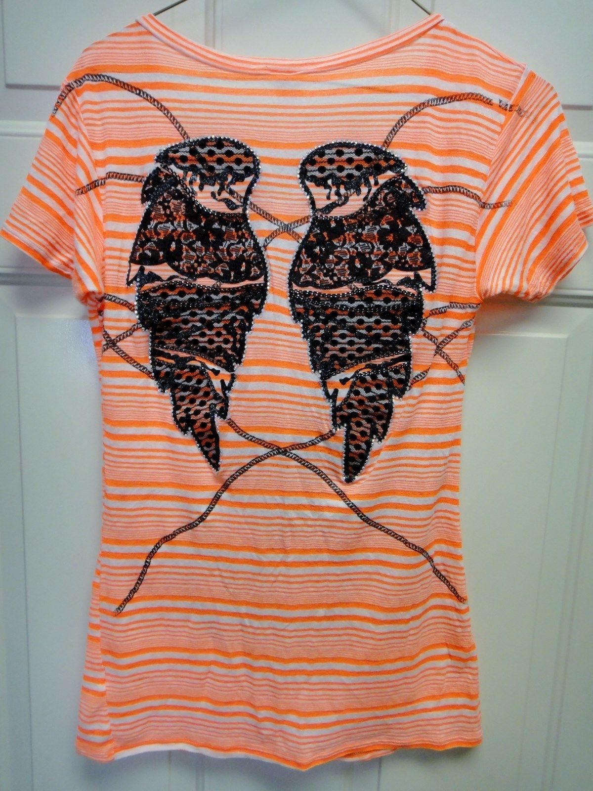 Top de rayas de nylon para De mujer