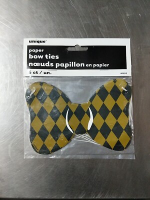 Unique Paper Bow Ties 6 Ct.