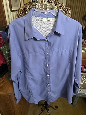 White Sierra women s outdoors  button front blouse size 1X new without tags