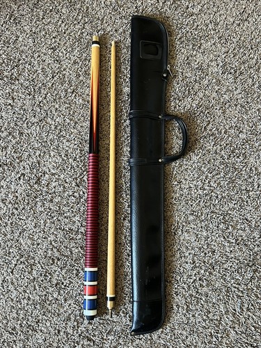 Vintage Pool Cue With Leather Case 57” 17oz | eBay