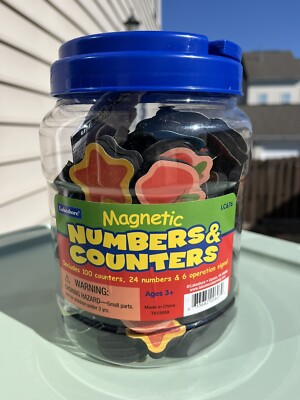Lakeshore Numbers and Counters LC676 VGC, Complete Build And Solve Math Problems