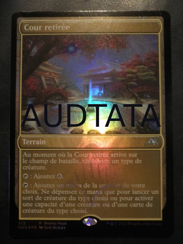 Mtg Magic Secluded Courtyard Foil Promo English French Cour RetirÃ©E Kamigawa