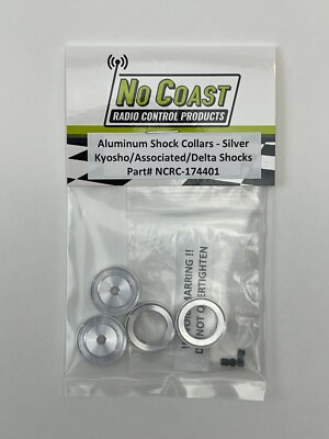 Aluminum Shock Collars - Silver - Kyosho / Team Associated / Delta Type Shocks