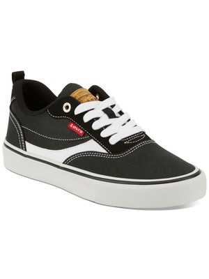 Женские черные спортивные кроссовки LEVIS Skate Naya с круглым носком на шнуровке 7.5