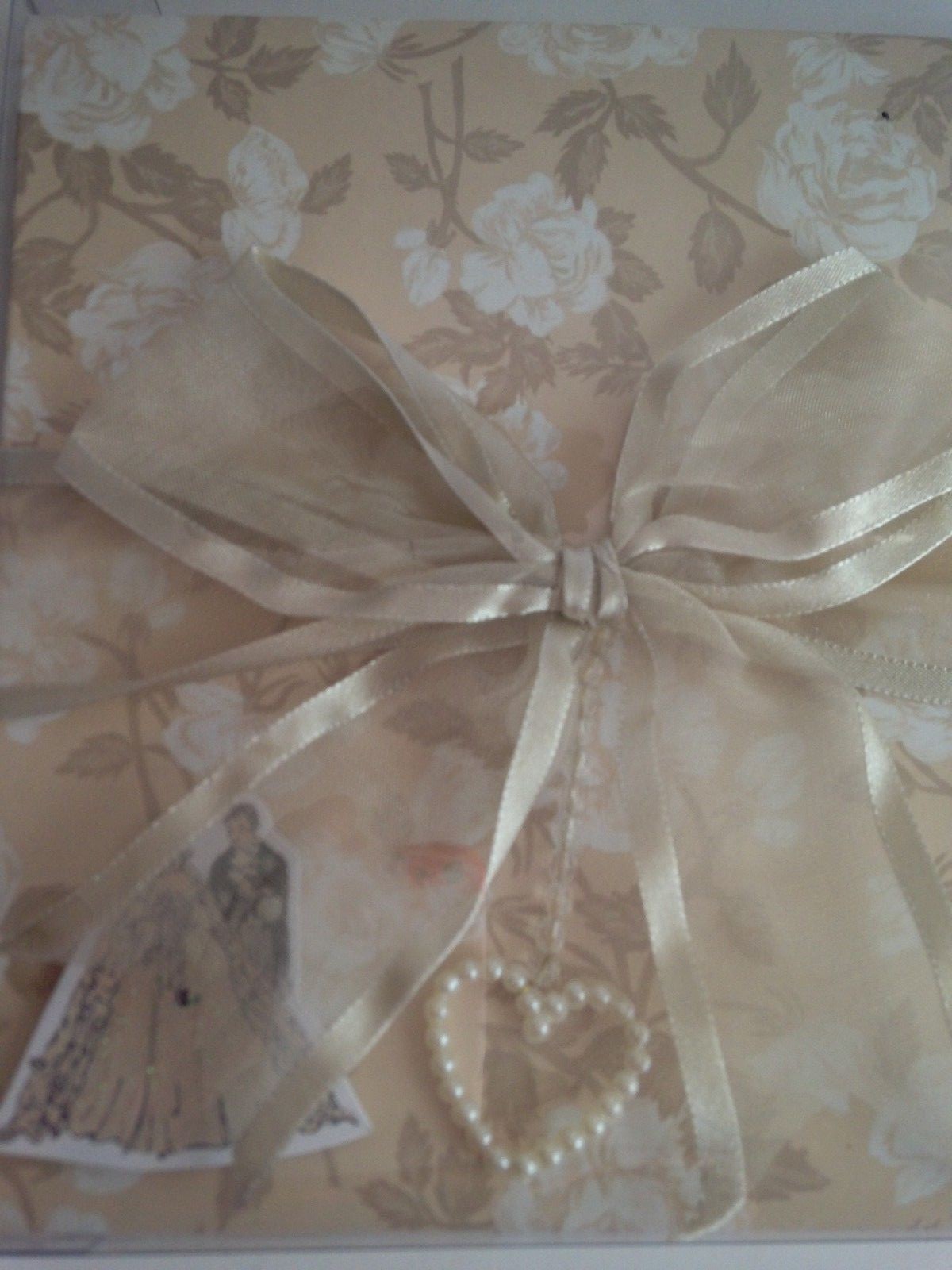 NEW Wedding Stories Book Keepsake Album Pop Up Fold Out Book Taupe Beige 7