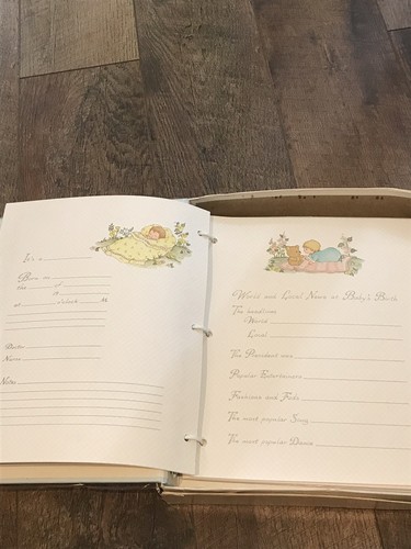 Baby's Milestones Book Children's Memory Album Birth - Seven Years 1977. New