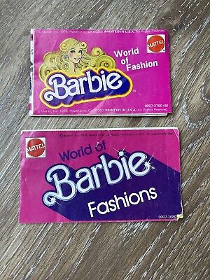 Barbie Mattel World of Fashion 1976 1979 Lot of 2 Booklet Catalog Vintage Vtg