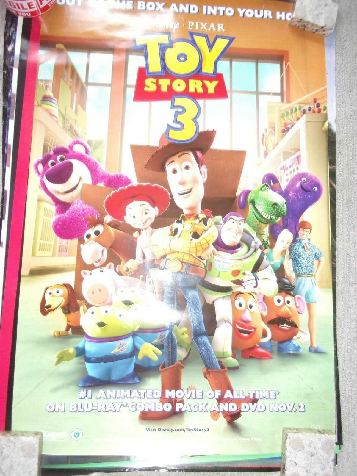 その他 PIXAR Toy Story Poster Figure 1995 Toy Story Movie Poster Print Woody Buzz Lightyear Andy