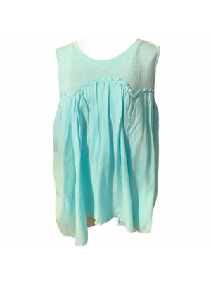 

STYLE - COMPANY Женский бирюзовый носовой платок без рукавов для вечеринок. Размер топа, Teal