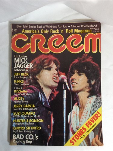 Creem magazine August 1975 Mick Jagger Keith Richards cover