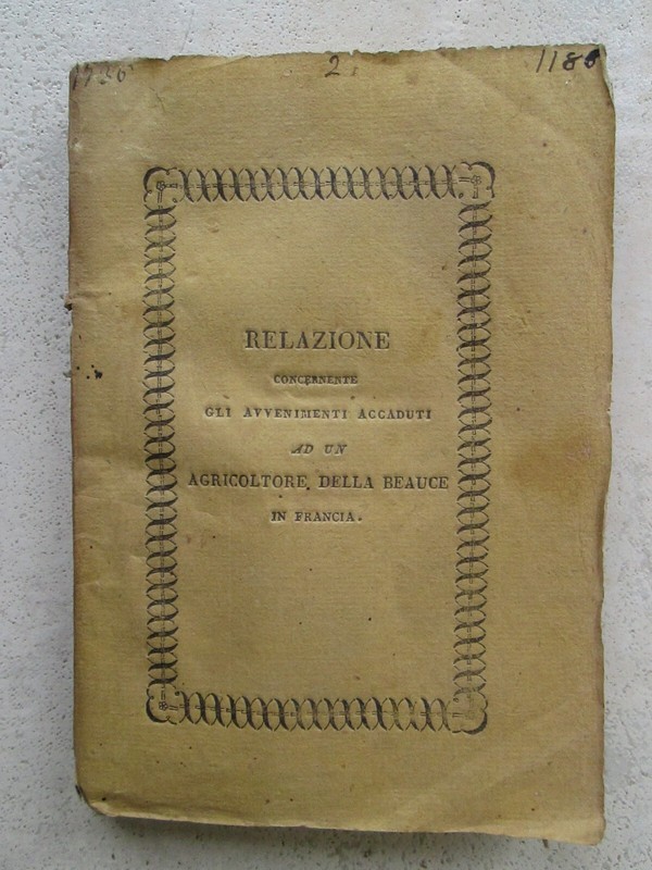 Relation Italienne Des Apparitions De Martin Ã  Gallardon En Beauce. Imola, 1822.