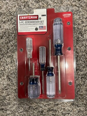 CRAFTSMAN 5 PC Phillips Screwdriver Set 47139 USA WF NEW eBay