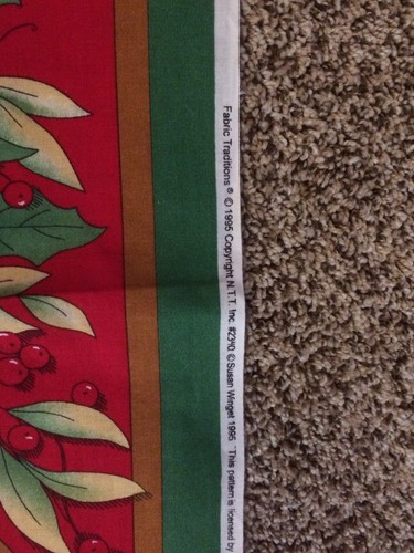 Susan Winget 1995 Nativity Fabric Panel Christmas Manger Scene Craft Sewing