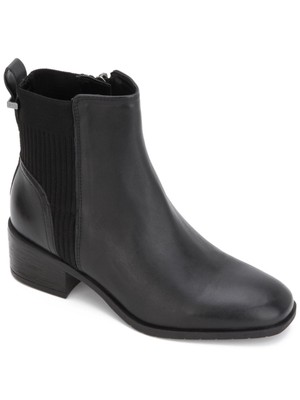 

REACTION KENNETH COLE Женские черные кожаные ботильоны Salt Stretch на молнии, Черный, RLF0022LE